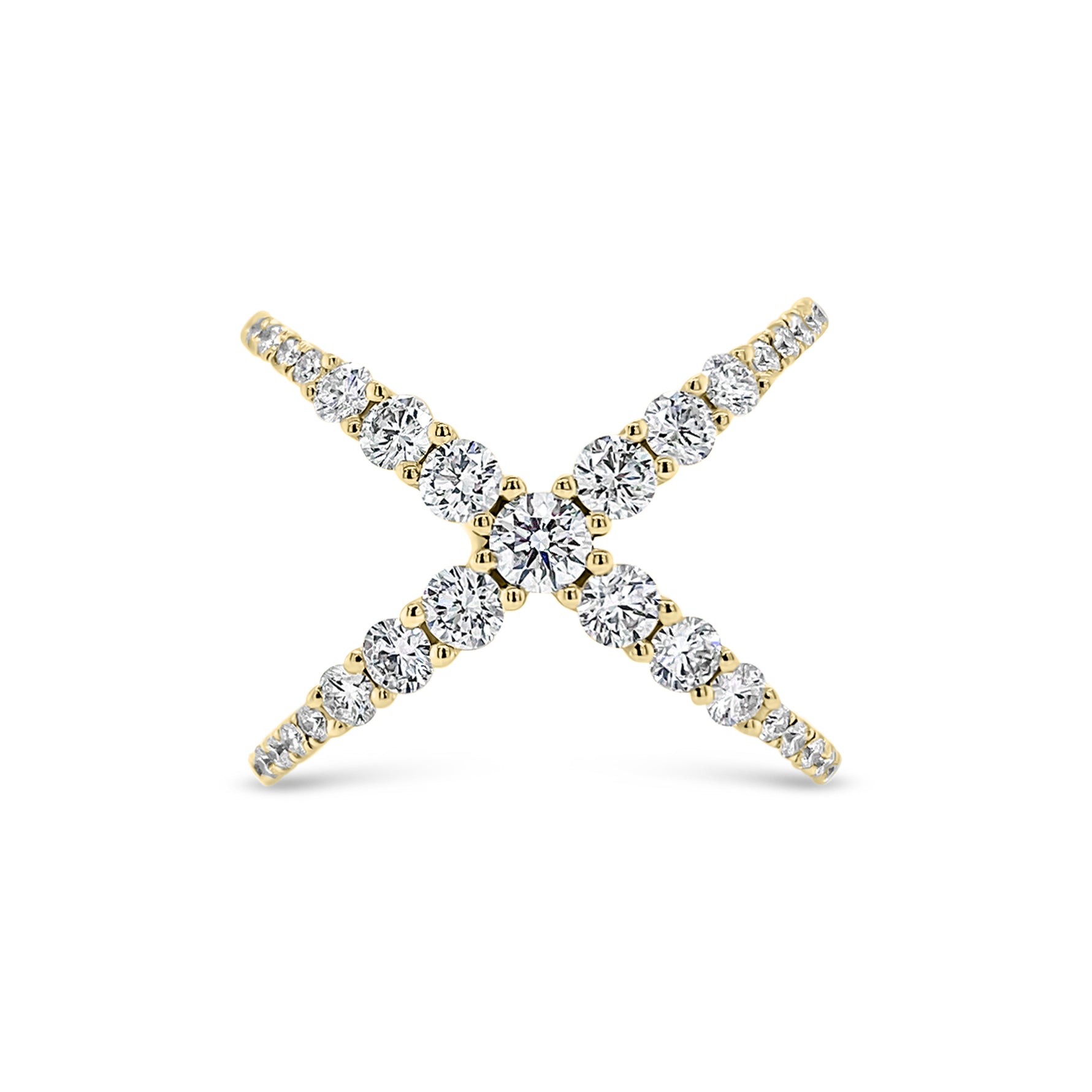 Cross Design Zircon Stone Adjustable Ring – Lamar Jewelry